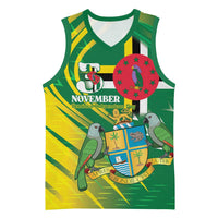 Dominica Independence Day Basketball Jersey 3 November Coat Of Arms - Wonder Print Shop