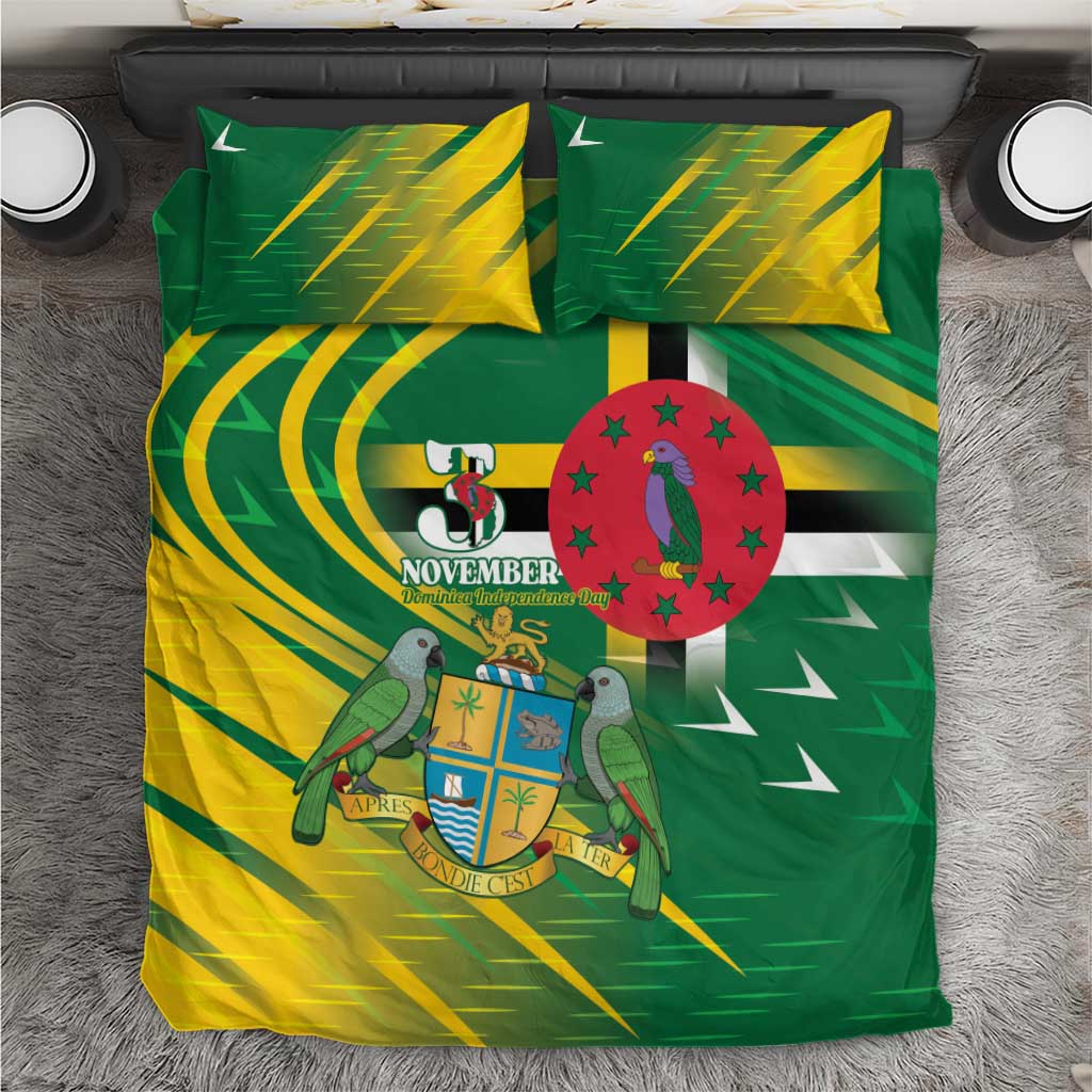 Dominica Independence Day Bedding Set 3 November Coat Of Arms - Wonder Print Shop