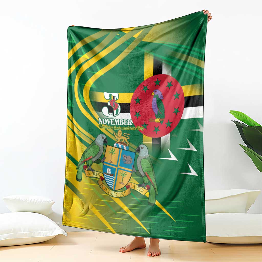 Dominica Independence Day Blanket 3 November Coat Of Arms - Wonder Print Shop