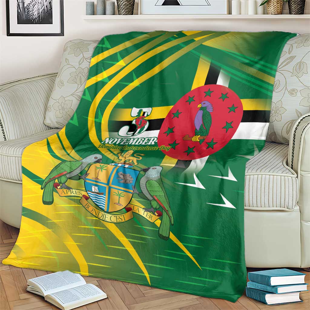 Dominica Independence Day Blanket 3 November Coat Of Arms - Wonder Print Shop