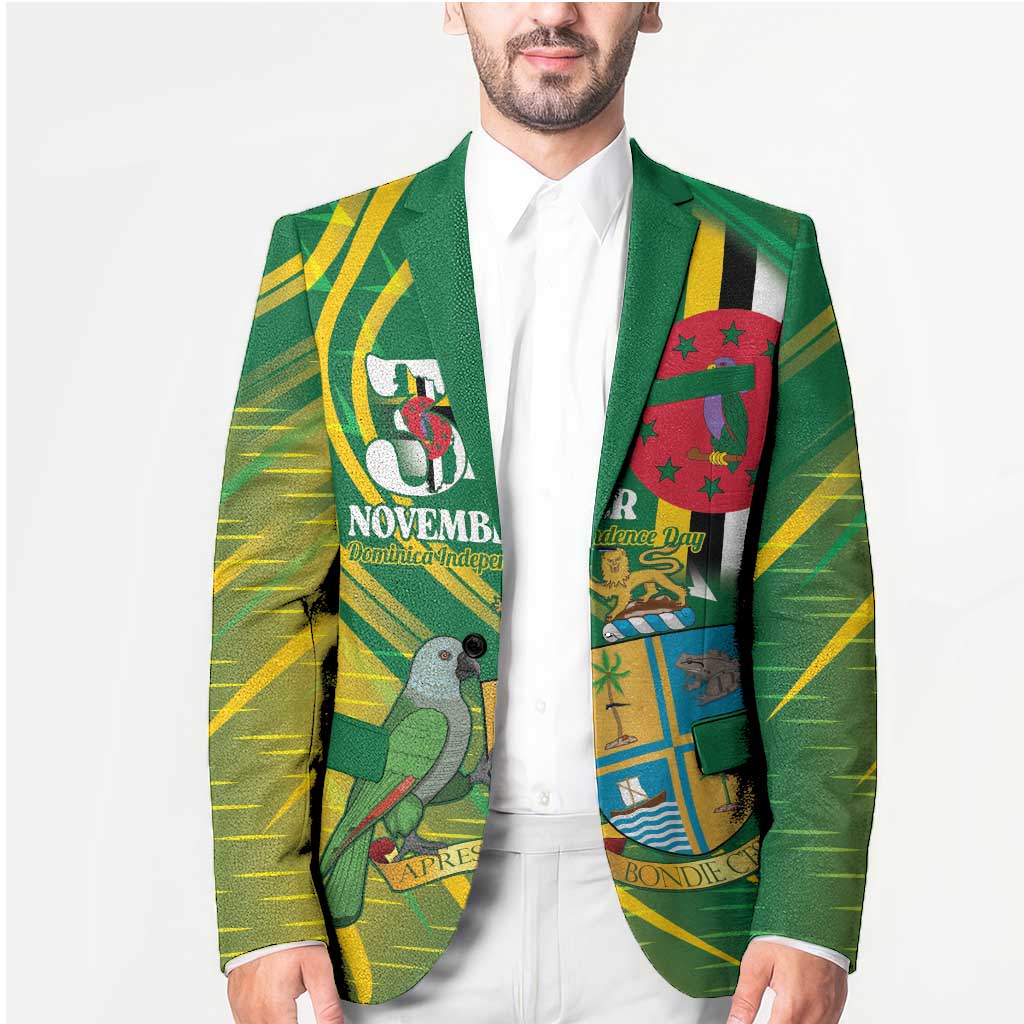 Dominica Independence Day Blazer 3 November Coat Of Arms - Wonder Print Shop
