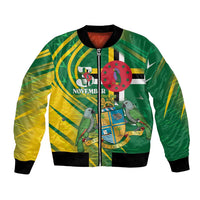 Dominica Independence Day Bomber Jacket 3 November Coat Of Arms - Wonder Print Shop