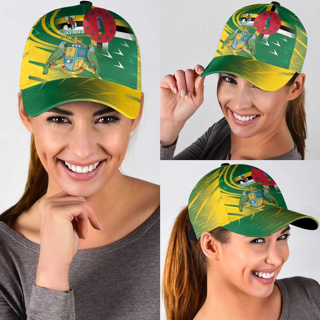 Dominica Independence Day Classic Cap 3 November Coat Of Arms - Wonder Print Shop