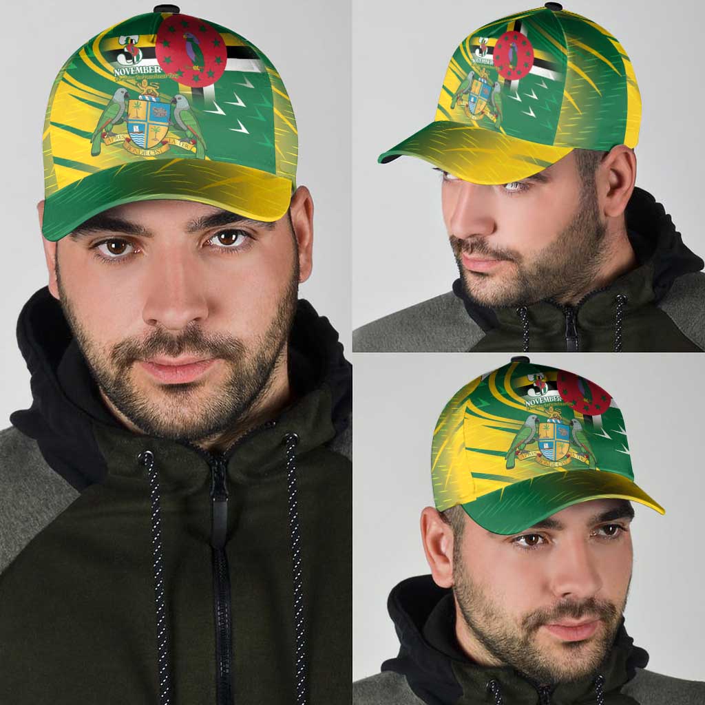 Dominica Independence Day Classic Cap 3 November Coat Of Arms - Wonder Print Shop