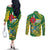 Dominica Independence Day Couples Matching Off The Shoulder Long Sleeve Dress and Long Sleeve Button Shirt 3 November Coat Of Arms - Wonder Print Shop
