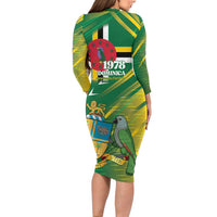 Dominica Independence Day Family Matching Long Sleeve Bodycon Dress and Hawaiian Shirt 3 November Coat Of Arms - Wonder Print Shop