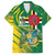 Dominica Independence Day Family Matching Off The Shoulder Long Sleeve Dress and Hawaiian Shirt 3 November Coat Of Arms - Wonder Print Shop