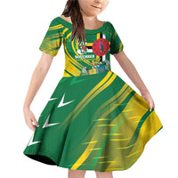 Dominica Independence Day Family Matching Off Shoulder Short Dress and Hawaiian Shirt 3 November Coat Of Arms - Wonder Print Shop