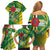Dominica Independence Day Family Matching Off Shoulder Short Dress and Hawaiian Shirt 3 November Coat Of Arms - Wonder Print Shop