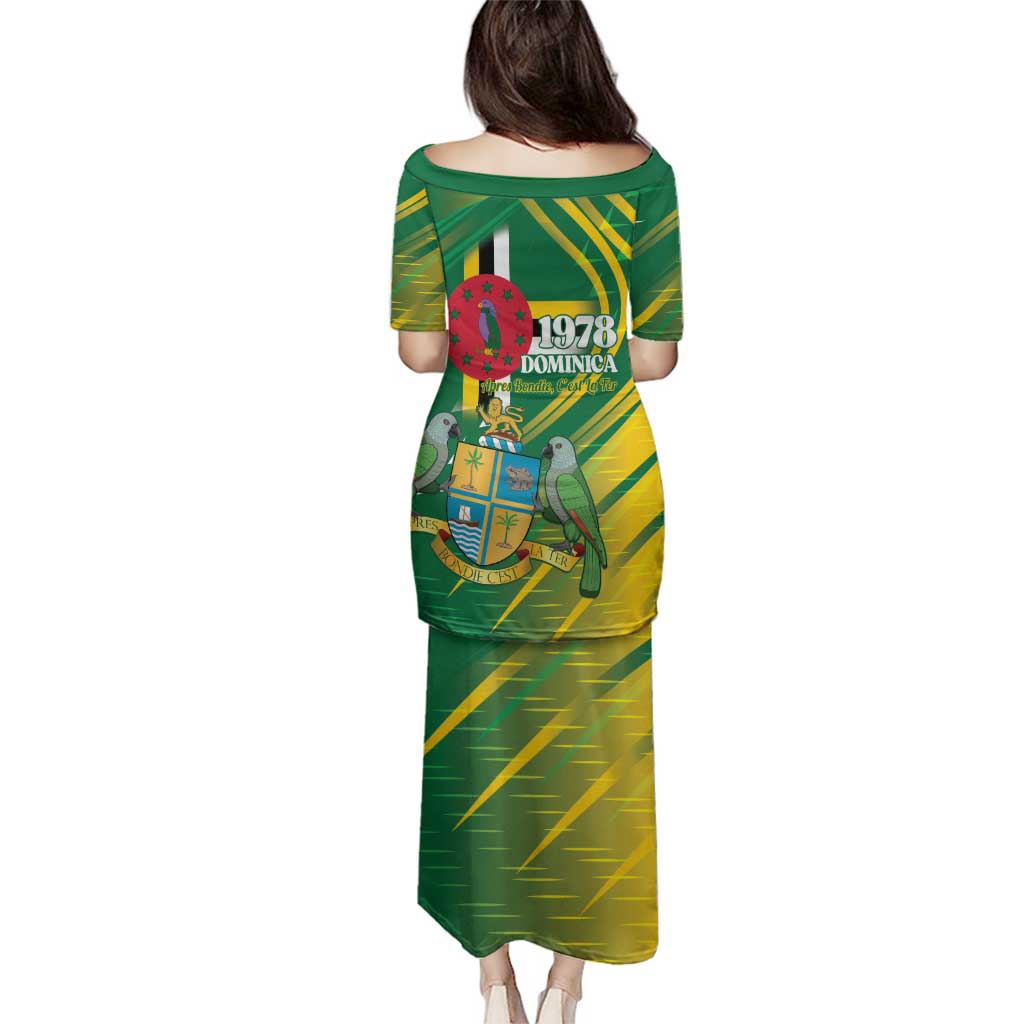 Dominica Independence Day Family Matching Puletasi and Hawaiian Shirt 3 November Coat Of Arms - Wonder Print Shop