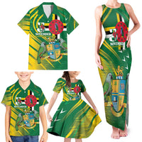 Dominica Independence Day Family Matching Tank Maxi Dress and Hawaiian Shirt 3 November Coat Of Arms - Wonder Print Shop