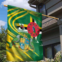 Dominica Independence Day Garden Flag 3 November Coat Of Arms - Wonder Print Shop
