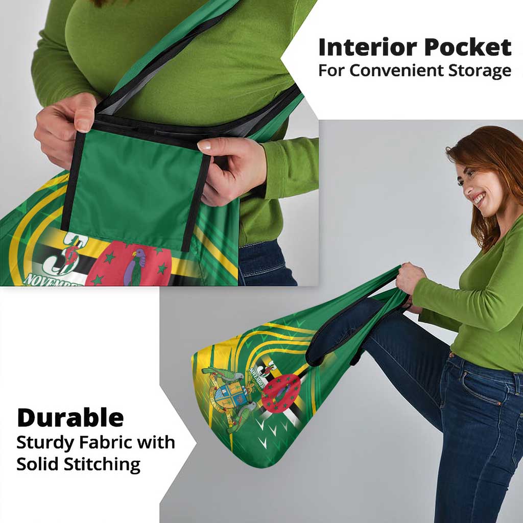 Dominica Independence Day Grocery Bag 3 November Coat Of Arms - Wonder Print Shop