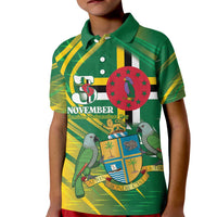 Dominica Independence Day Kid Polo Shirt 3 November Coat Of Arms - Wonder Print Shop