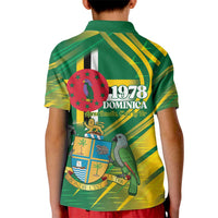 Dominica Independence Day Kid Polo Shirt 3 November Coat Of Arms - Wonder Print Shop