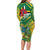 Dominica Independence Day Long Sleeve Bodycon Dress 3 November Coat Of Arms - Wonder Print Shop