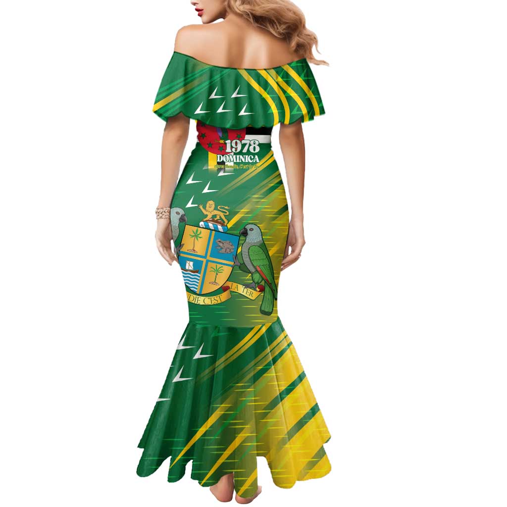 Dominica Independence Day Mermaid Dress 3 November Coat Of Arms - Wonder Print Shop