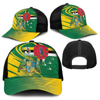 Dominica Independence Day Mesh Trucker Cap 3 November Coat Of Arms - Wonder Print Shop