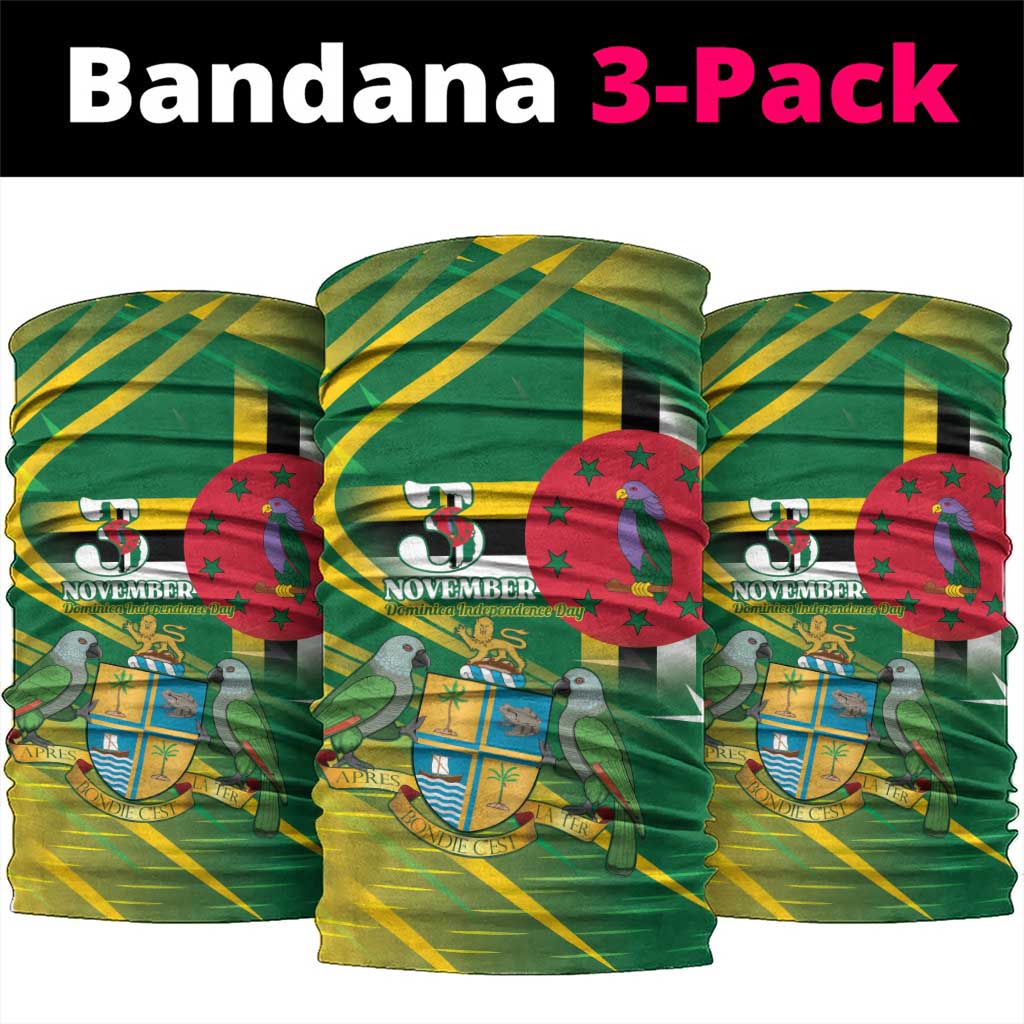 Dominica Independence Day Neck Gaiter 3 November Coat Of Arms - Wonder Print Shop