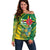 Dominica Independence Day Off Shoulder Sweater 3 November Coat Of Arms - Wonder Print Shop
