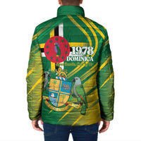 Dominica Independence Day Padded Jacket 3 November Coat Of Arms - Wonder Print Shop