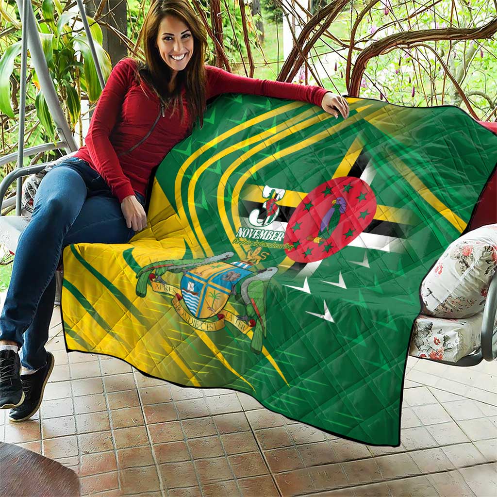 Dominica Independence Day Quilt 3 November Coat Of Arms - Wonder Print Shop