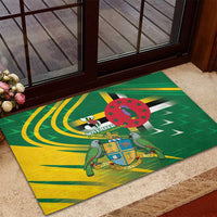 Dominica Independence Day Rubber Doormat 3 November Coat Of Arms - Wonder Print Shop