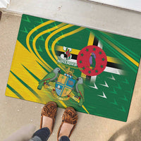 Dominica Independence Day Rubber Doormat 3 November Coat Of Arms - Wonder Print Shop