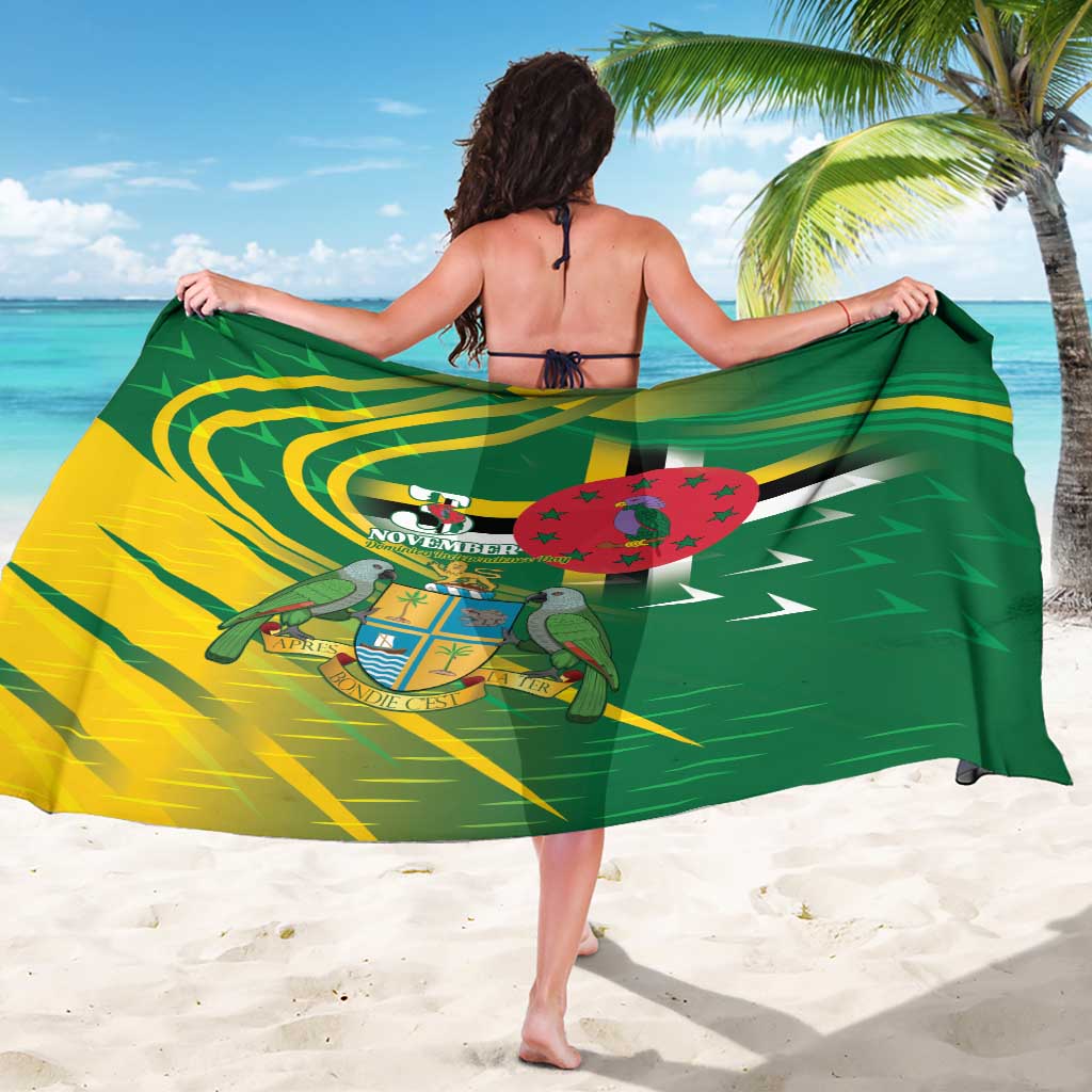 Dominica Independence Day Sarong 3 November Coat Of Arms - Wonder Print Shop
