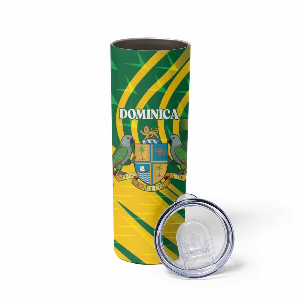 Dominica Independence Day Skinny Tumbler 3 November Coat Of Arms - Wonder Print Shop