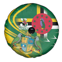 Dominica Independence Day Spare Tire Cover 3 November Coat Of Arms - Wonder Print Shop