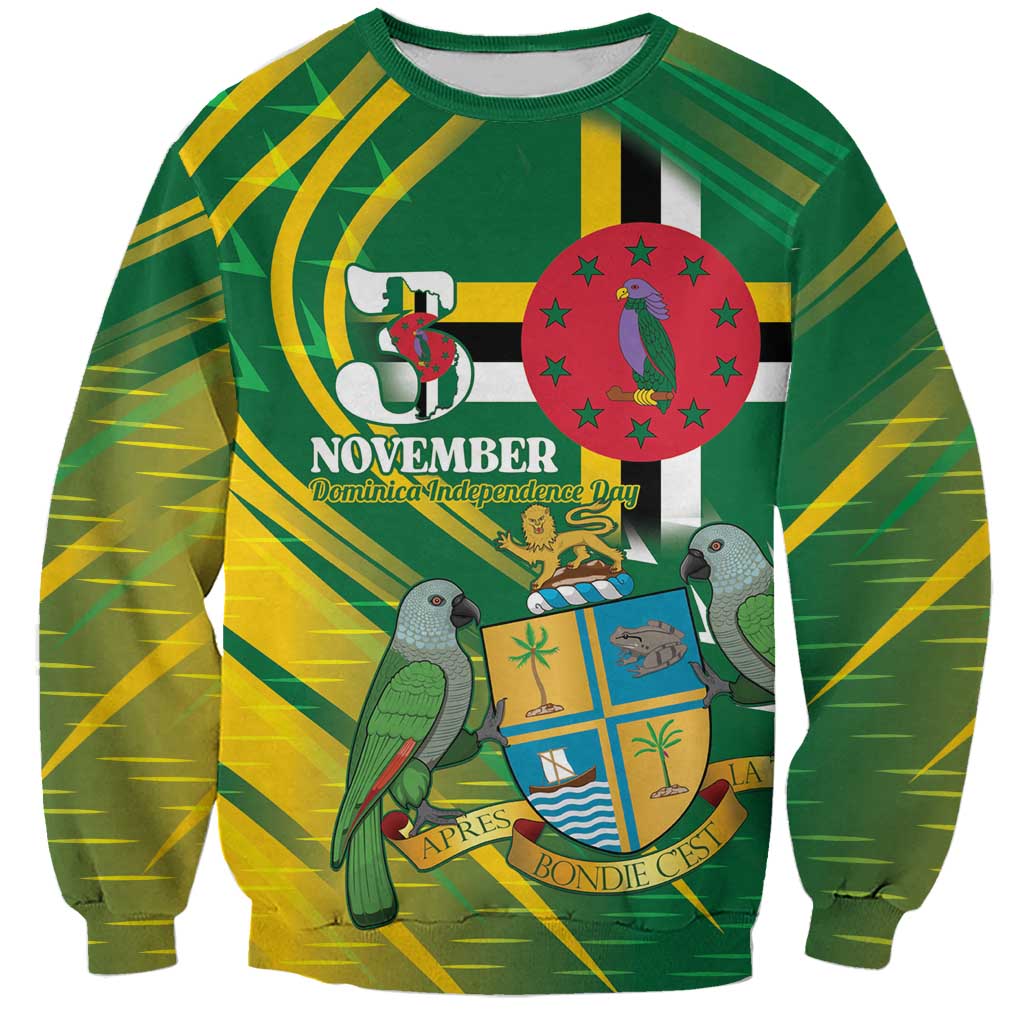 Dominica Independence Day Sweatshirt 3 November Coat Of Arms - Wonder Print Shop