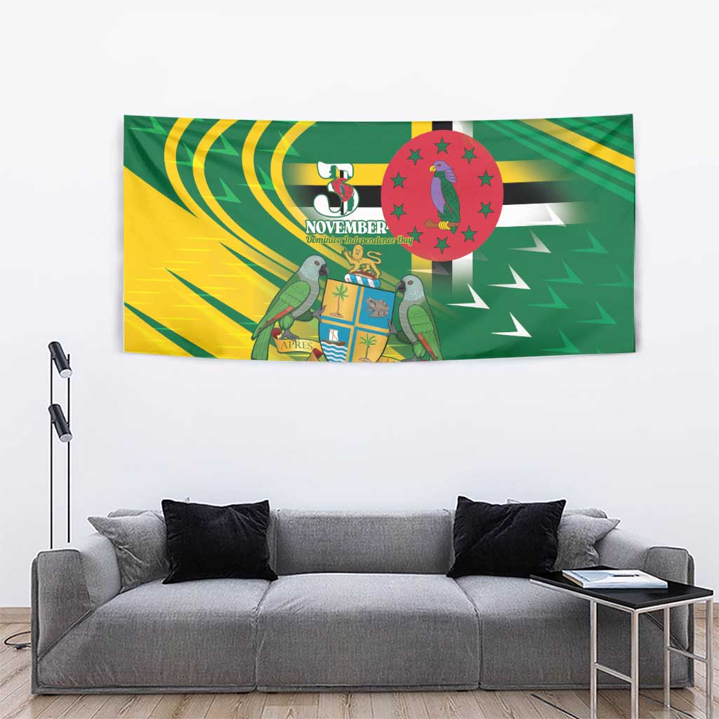 Dominica Independence Day Tapestry 3 November Coat Of Arms - Wonder Print Shop