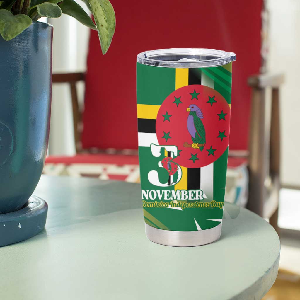 Dominica Independence Day Tumbler Cup 3 November Coat Of Arms - Wonder Print Shop