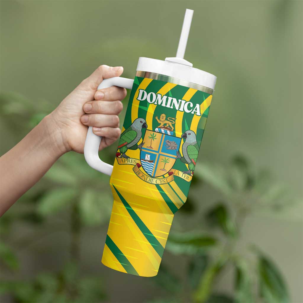 Dominica Independence Day Tumbler With Handle 3 November Coat Of Arms - Wonder Print Shop