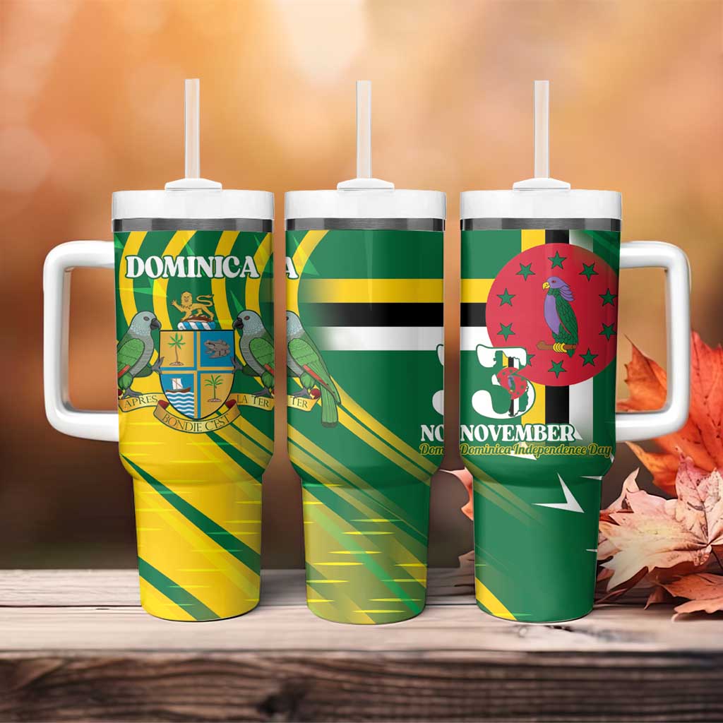 Dominica Independence Day Tumbler With Handle 3 November Coat Of Arms - Wonder Print Shop