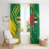 Dominica Independence Day Window Curtain 3 November Coat Of Arms - Wonder Print Shop