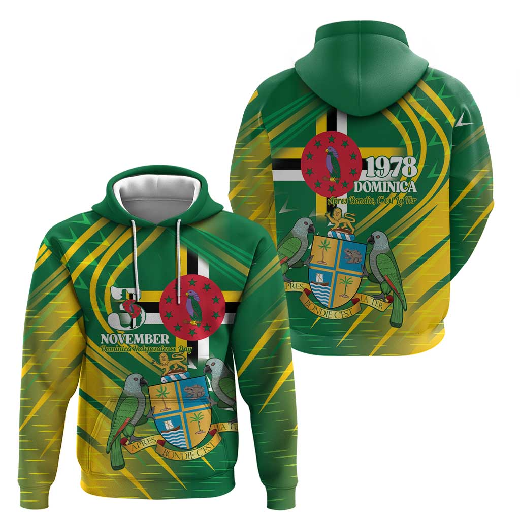 Dominica Independence Day Zip Hoodie 3 November Coat Of Arms - Wonder Print Shop