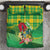Personalized Dominica Independence Day Bedding Set Map With Coat Of Arms Madras Pattern - Wonder Print Shop