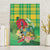 Personalized Dominica Independence Day Canvas Wall Art Map With Coat Of Arms Madras Pattern - Wonder Print Shop