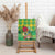 Personalized Dominica Independence Day Canvas Wall Art Map With Coat Of Arms Madras Pattern - Wonder Print Shop