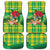 Personalized Dominica Independence Day Car Mats Map With Coat Of Arms Madras Pattern - Wonder Print Shop
