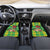 Personalized Dominica Independence Day Car Mats Map With Coat Of Arms Madras Pattern - Wonder Print Shop