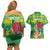 Personalized Dominica Independence Day Couples Matching Off Shoulder Short Dress and Hawaiian Shirt Map With Coat Of Arms Madras Pattern - Wonder Print Shop