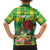 Personalized Dominica Independence Day Family Matching Off The Shoulder Long Sleeve Dress and Hawaiian Shirt Map With Coat Of Arms Madras Pattern - Wonder Print Shop