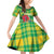 Personalized Dominica Independence Day Family Matching Off Shoulder Short Dress and Hawaiian Shirt Map With Coat Of Arms Madras Pattern - Wonder Print Shop