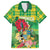 Personalized Dominica Independence Day Family Matching Short Sleeve Bodycon Dress and Hawaiian Shirt Map With Coat Of Arms Madras Pattern - Wonder Print Shop