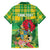 Personalized Dominica Independence Day Family Matching Short Sleeve Bodycon Dress and Hawaiian Shirt Map With Coat Of Arms Madras Pattern - Wonder Print Shop