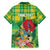 Personalized Dominica Independence Day Family Matching Summer Maxi Dress and Hawaiian Shirt Map With Coat Of Arms Madras Pattern - Wonder Print Shop