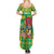 Personalized Dominica Independence Day Family Matching Summer Maxi Dress and Hawaiian Shirt Map With Coat Of Arms Madras Pattern - Wonder Print Shop